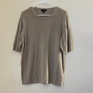 SAKS FIFTH AVENUE Modern Short Sleeve Sweater Tee